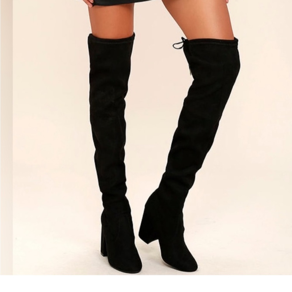 Steve Madden Black over the knee boots. Size 7.5